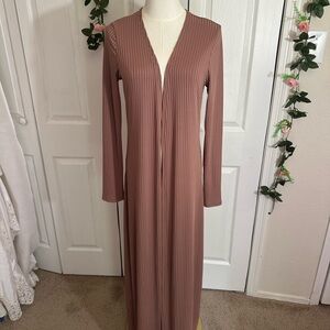 Bella Canvas Purple Long Sleeve Plunge Gown